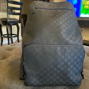 Gucci Traveling Backpack, Black, Large, Excellent Condition, Authentic!
